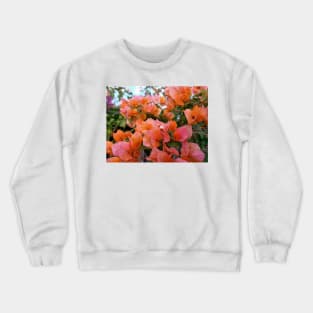 Aesthetic flowers, cute natural floral, modern art, minimalist design Crewneck Sweatshirt